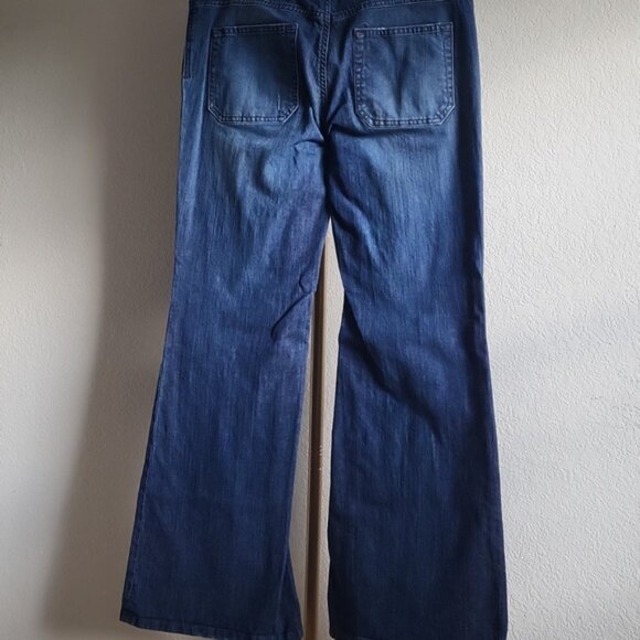 Diesel Fluzi Mid-Rise Faded Wide Flare Stretch Jeans SZ‎ 31 - Picture 6 of 12